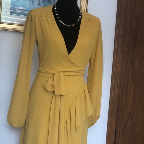 Iorane Dress Wrap Mustard - Picture 7 of 11